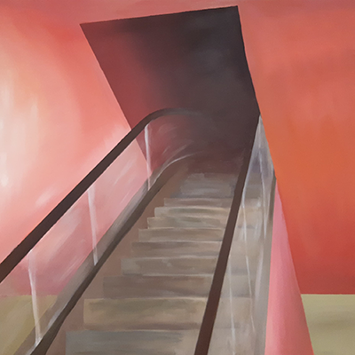 Obra de unas escaleras metálicas