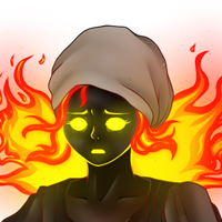 Mujer condenada en llamas